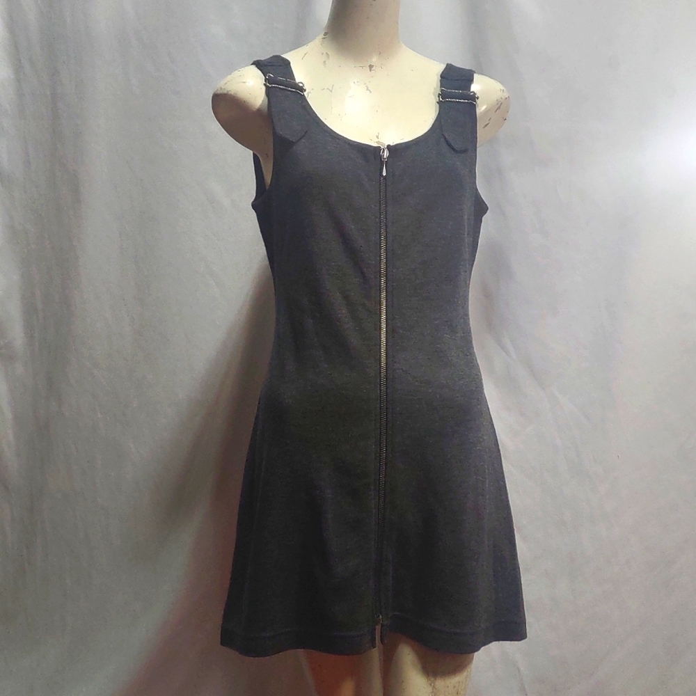 🖤United Colors of Benetton grey jumper retro 90s dress  Size Small